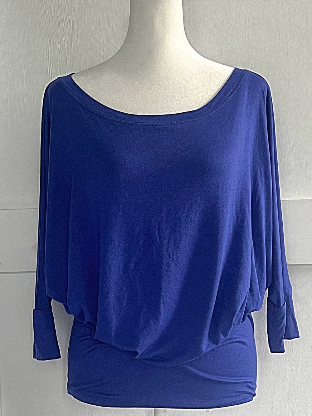 41 Hawthorn Stitch Fix Blue Dolman Jersey Knit Top Queensland Medium EUC